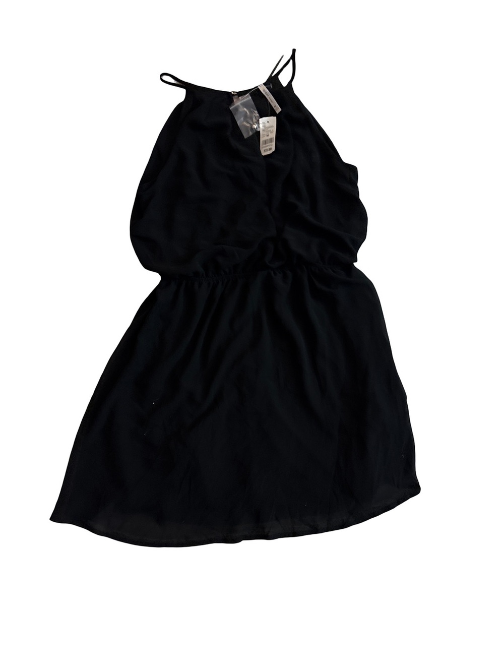 DNA couture Black Spaghetti-Strap Mini Dress